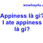 Appiness là gì? I ate appiness có nghĩa là gì? Đọc ngay