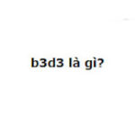 b3d3 là gì? Đọc ngay biết liền