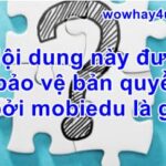 Nội dung này được bảo vệ bản quyền bởi mobiedu là gì? Đúng nhất