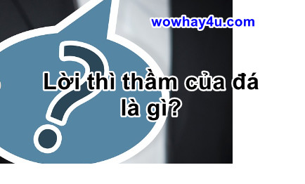 Lời thì thầm của đá là gì? Đúng nhất