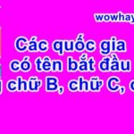 Các quốc gia có tên bắt đầu bằng chữ B chữ C và chữ D bạn biết chưa