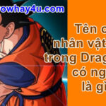 Dragon Ball: Tên của các nhân vật chính có ý nghĩa gì?