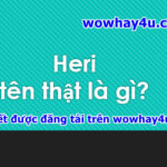 Heri tên thật là gì? Điều đặc biệt về Heri chưa ai biết