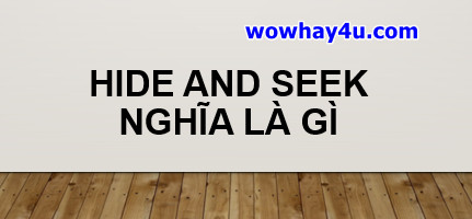 Hide and seek nghĩa là gì? Đúng nhất