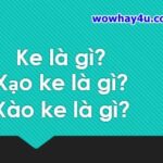 Ke là gì? Xạo ke là gì? Xào ke là gì? Đúng nhất đọc ngay
