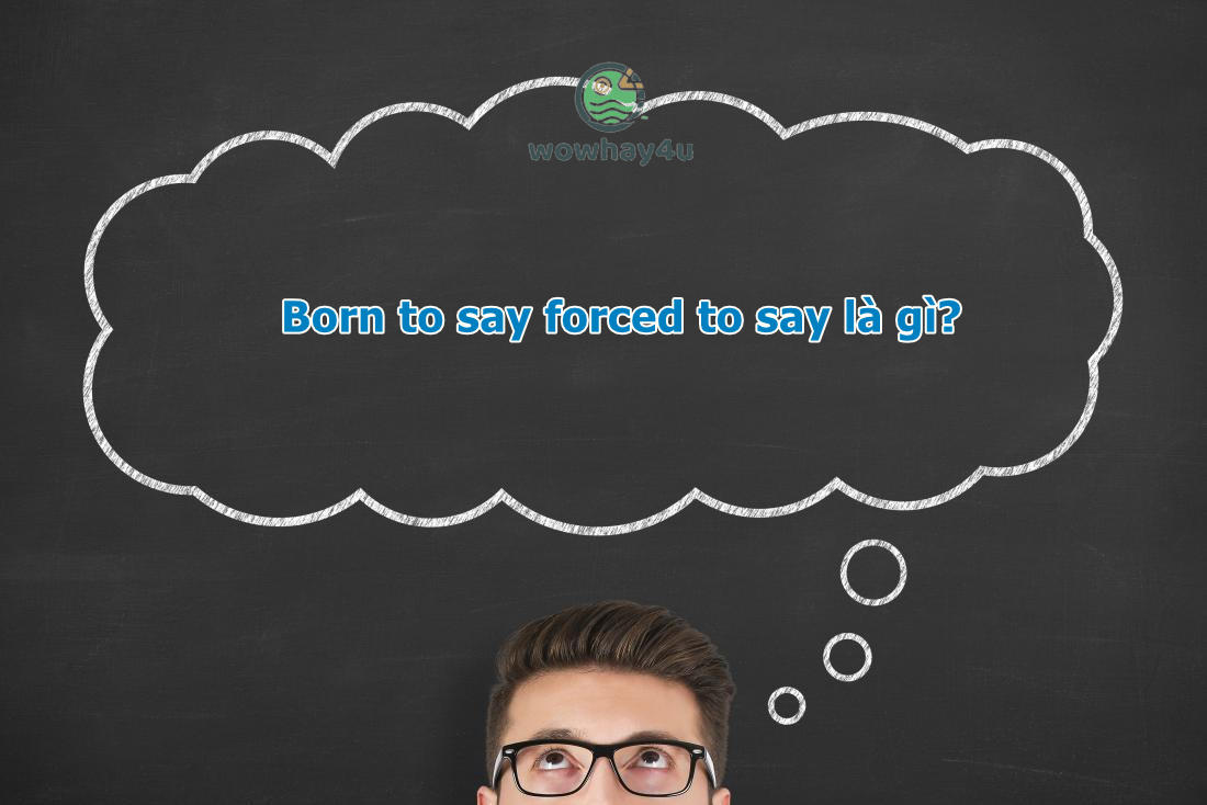 Born to say forced to say là gì? Đọc ngay bạn nhé