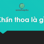 Khẩn thoa là gì? Giải thích khẩn thoa đúng nhất bạn bất ngờ